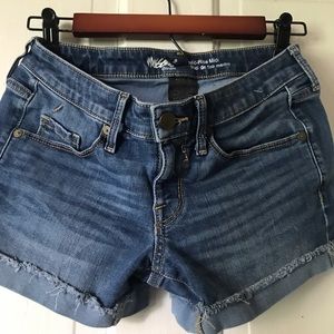 Preowned Wassabo denim shorts, size:0 / 25
